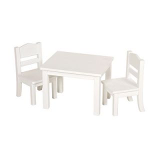 Guidecraft Doll Table and Chair Set in White