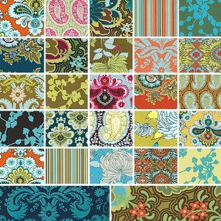 Amy Butler BELLE Precut 5 inch Charm Pack Cotton Fabric Quilting Squares Assortment Westminster