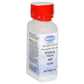 Hyland's Spongia Tosta, 30X, 250 Tablets (Pack of 3) Health & Personal Care