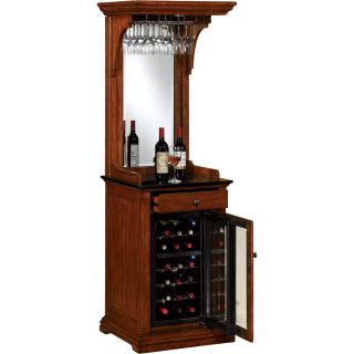 Tresanti Pinot Thermoelectric Wine Cooler — Dual Zone Cooling, 24-Bottle Capacity, Premium Birch Finish, Model# DC2344C650-2425  Wine Cabinets