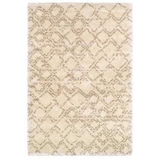 Bromley Pinnacle/ Ivory camel Power loomed Area Rug (7'10 x 11'2) COURISTAN INC 7x9   10x14 Rugs