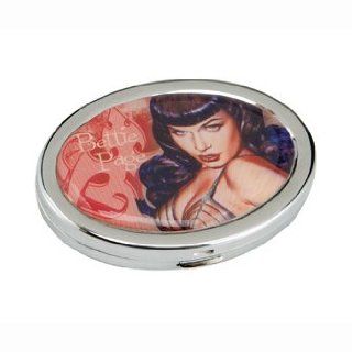 Betty BETTIE PAGE COMPACT purse make up MIRROR  Personal Makeup Mirrors  Beauty