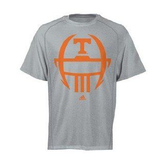 adidas Tennessee Volunteers Grey ClimaLITE Football Helmet T Shirt (Small)  Sports Fan T Shirts  Sports & Outdoors