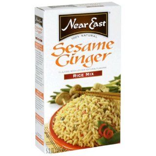 Near East Sesame Ginger Rice Pilaf Mix, 5.2 Ounce Boxes (Pack of 12)  Grocery & Gourmet Food