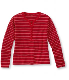 Saturday Knit T Shirt, Henley Stripe