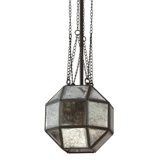 Lazlo Small 1 light Heirloom Bronze Mercury Glass Pendant