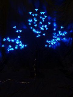 80cm Blue LED Black Cherry Blossom Tree   LC6 [Kitchen & Home]   Childrens Party Decorations