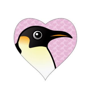 Birdorable Emperor Penguin Heart Stickers