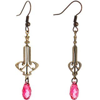Handcrafted Art Nouveau Dangle Earrings MADE WITH SWAROVSKI ELEMENTS Body Candy Jewelry