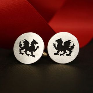 wales cutout cufflinks by hannah louise lamb