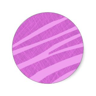 Hot Pink Zebra Stripes and Scratches Sticker
