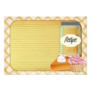 Cupcake Pie Recipe Personalized Invitation