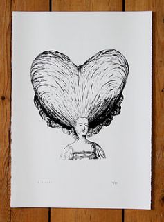 french maid screen print by wolf whistle