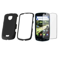 Rubber Coated Case/ Screen Protector for Samsung Droid Charge SCH i510 Eforcity Cases & Holders