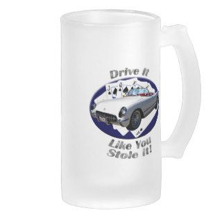 1953 Chevy Corvette Frosted Beer Mug