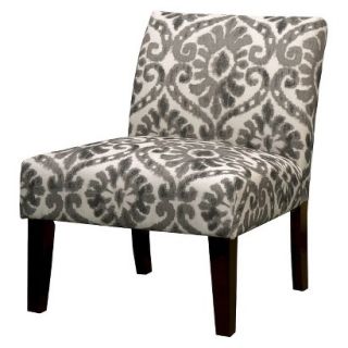 Skyline Upholstered Chair Avington Slipper Chair   Ikat Gray