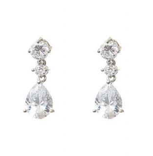 coralie vintage style crystal earrings by chez bec