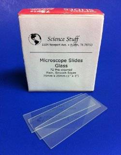  Glass Microscope Slides   72/ Box