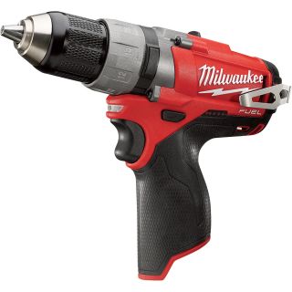 Milwaukee M12 FUEL Cordless Drill/Driver — Tool Only, 1/2in. Chuck, 12 Volt, Model# 2403-20  Cordless Drills