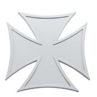4" Chrome Maltese Iron Cross Emblem Automotive