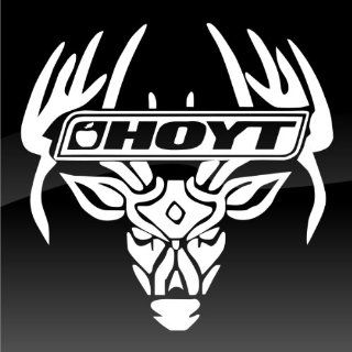 Hoyt Logo Bow Hunting 2 Decal by Miss Decal, Inc.  Sports Fan Automotive Decals  Sports & Outdoors