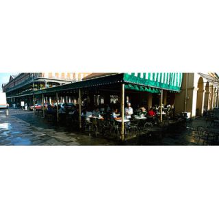 iCanvasArt Panoramic Cafe Du Monde, Decatur Street, French Quarter