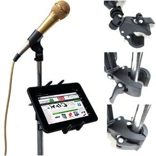 ChargerCity Custom Music/ Microphone Tablet Stand Mount with Multi Swivel Adjustment Holder for New Apple IPAD MINI Google Nexus 7 KINLE Fire BN Nook HD Color Samsung Galaxy Tab 7 7.7 & other 7" to 8" Tablets Computers & Accessories