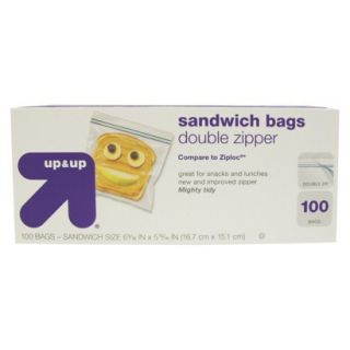 up & up™ Double Zipper Sandwich Bags 100 ct