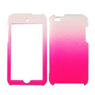 ACCESSORY HARD FACEPLATE CASE COVER FOR APPLE IPOD ITOUCH 4 EGG CRACK PINK WHITE Cell Phones & Accessories