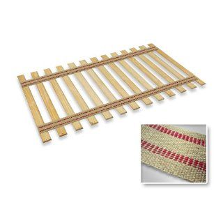 Shop Twin Size Attached Bed Slats   Bunkie Boards (Red Jute/Burlap Straps) at the  Furniture Store
