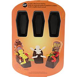 Wilton Nonstick 6 Coffin Halloween Baking Pan