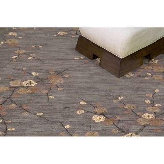 Jrcpl Hand tufted Transitional Floral Area Rug (76 X 96) Grey Size 76 x 96