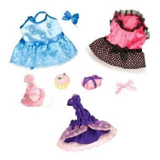 Pucci Pups Birthday Party 3 Outfits with Accessories Toys & Games