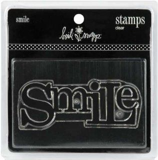 Heidi Swapp Clear Rubber Stamps   Smile
