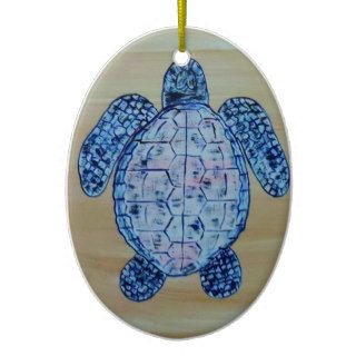 Seashore Turtle Christmas Ornament