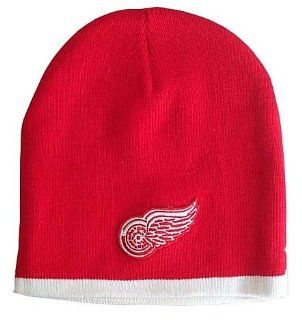 Detroit Red Wings Knit Cap  Sports Fan Beanies  Sports & Outdoors