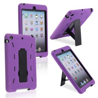 BasAcc Black/ Purple Hybrid Case with Stand for Apple iPad Mini BasAcc iPad Accessories