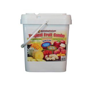 Survival Cave Food 150 serving Bucket of Tropical Fruit  Camping Freeze Dried Food  Sports & Outdoors