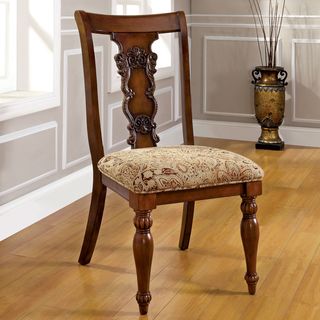 Furniture Of America Ella Dark Oak Side Chair (set Of 2)