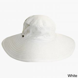 Scala Scala Womens Big Brim Cotton Hat White Size One Size Fits Most