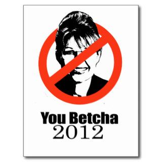 You betcha 2012 postcard