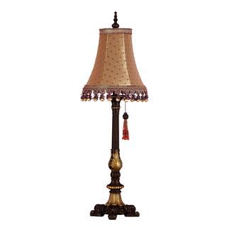 Tall Sleek Polystone Table Lamp