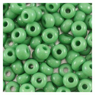 Seed Beads (E Size) bright green (40 Gram Pack)