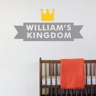 royal children's wall sticker by little chip