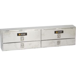 Aluminum Rail Top Truck Box — Diamond Plate, 90in.L x 12in.W x 22 1/2in.H  Rail Top Boxes