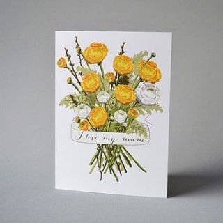 flowers i love my mum card by lucy says i do