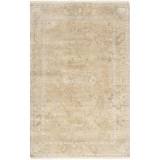Hand crafted Shakopee Traditional Oriental Ivory Wool Rug (2 X 3)
