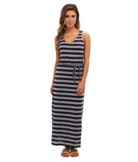 Ninety Stripe Racerback Dress w/ Belt Womens Dress (Gray)
