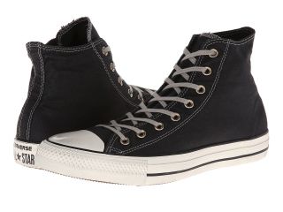 Converse Chuck Taylor All Star Washed Canvas Hi Lace up casual Shoes (Black)