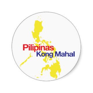 Pilipinas Kong Mahal Round Stickers